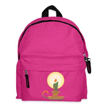Candlestick | candlestick public Domain graphic - Kids' Backpack - fuchsia - Front