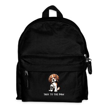 Talk To The Paw Beagle Beagle Owner Beagle Holder - Kids' Backpack - black - Front