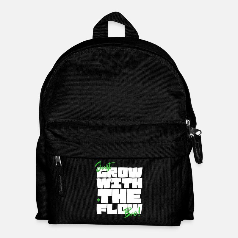 Grow with the Flow - Kinder Rucksack - Schwarz