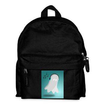 Ghost avec casque - Sac à dos Enfant - noir - Devant