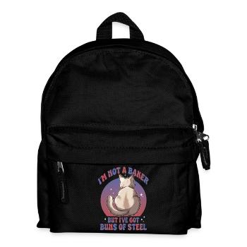 Buns of Steel Cat - Kids' Backpack - black - Front