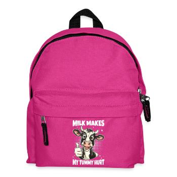 Laktose Intolerant Kuh Spruch - Kinder Rucksack - Fuchsia - Vorne
