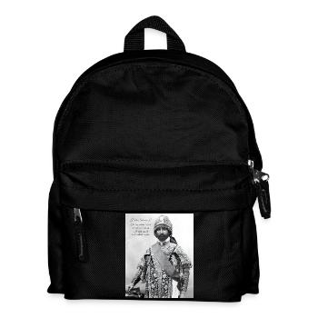 Haile Selassie I Jah Rastafari Rasta Reggae Roots - Kids' Backpack - black - Front