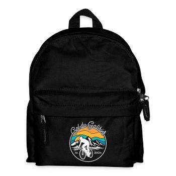 Col du Galibier Cycliste - Kinder Rucksack - Schwarz - Vorne