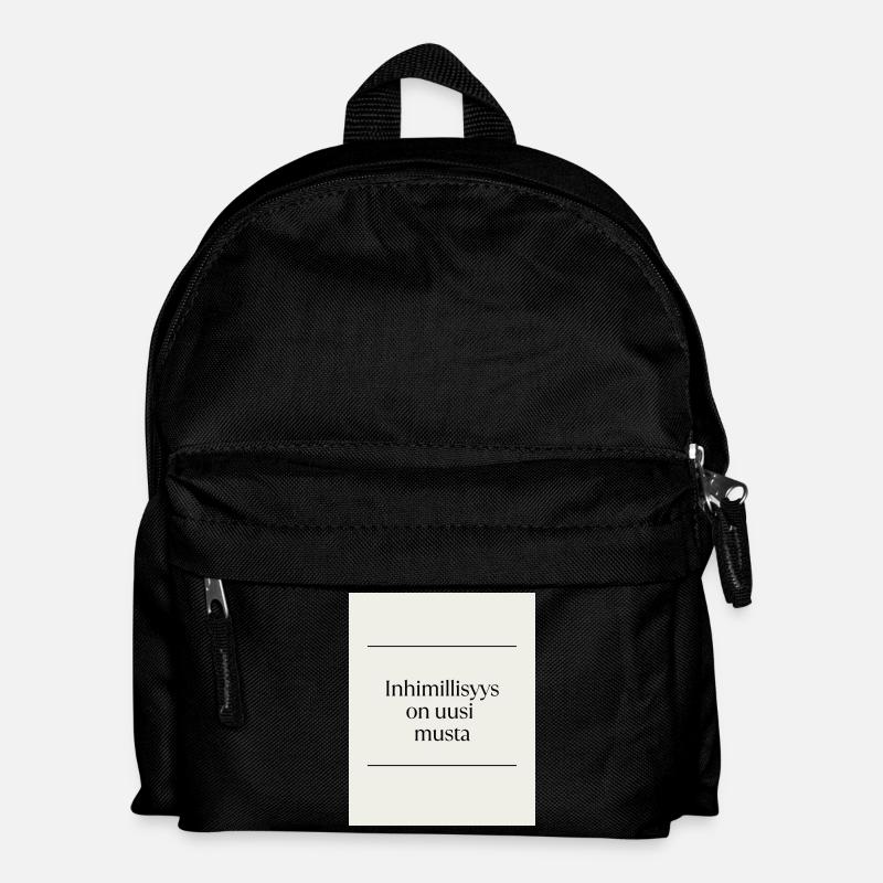 Inhimillisys is the new black - Kids' Backpack - black