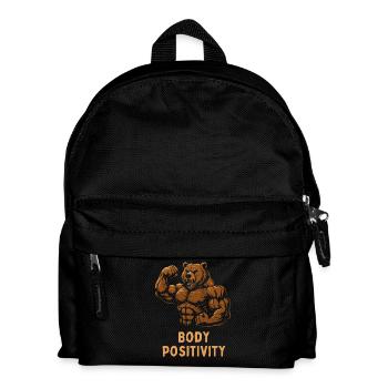 Positivité corporelle forte de l’ours - Sac à dos Enfant - noir - Devant