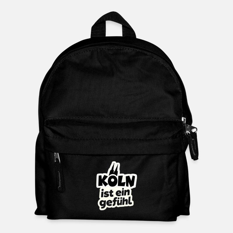 Köln ist ein Gefühl Kölner dom - Kinder Rucksack - Schwarz