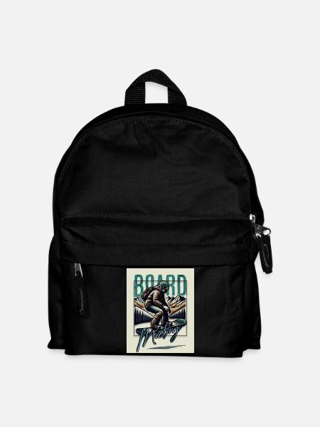 Snowboarding Board Meeting - Kinder Rucksack - Schwarz