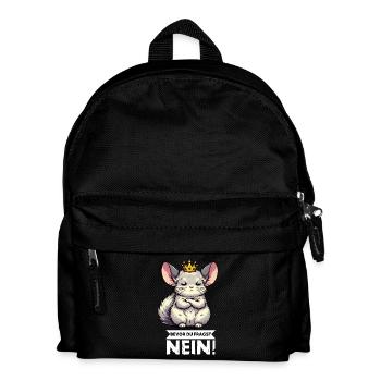 Bevor Du Fragst Chinchilla Chinchillas Nagetier - Kinder Rucksack - Schwarz - Vorne
