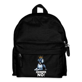 Avant de demander à un grand dogue grand dogue propriétaire de dogue allemand - Sac à dos Enfant - noir - Devant