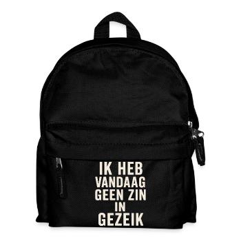 Fühl dich nicht wie heute - Kinder Rucksack - Schwarz - Vorne