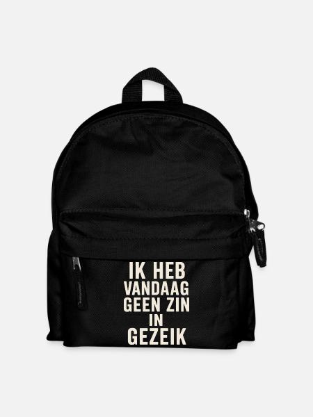 Don't feel like today - Kids' Backpack - black
