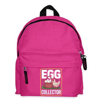 Eggs Collector Chicken Keeper Chicken - Kids' Backpack - fuchsia - Front