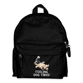 Se sentir fatigué Carlin, Carlin, Carlin, Propriétaire de carlin, Chien carlin - Sac à dos Enfant - noir - Devant