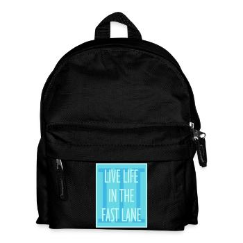 La vie dans la piscine flottante à toute vitesse, drôle de diction - Sac à dos Enfant - noir - Devant