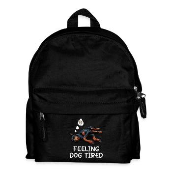 Feeling Dog Tired Doberman Doberman Owner - Kids' Backpack - black - Front