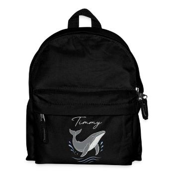 T-shirt Sea Love aquarelle Timmy Whale - Sac à dos Enfant - noir - Devant