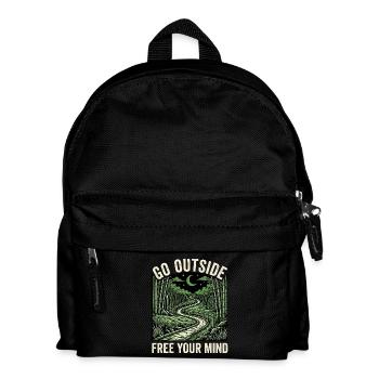 Going out close to nature - Kids' Backpack - black - Front