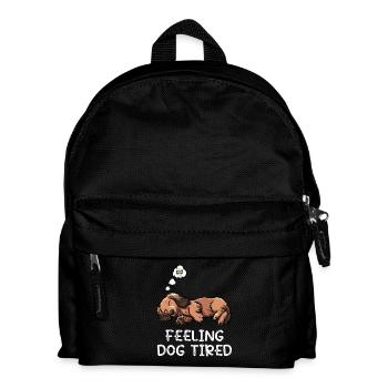 Se sentir fatigué par chien Teckel - Sac à dos Enfant - noir - Devant