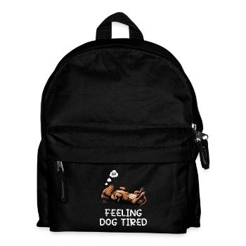 Se sentir fatigué par chien Teckel - Sac à dos Enfant - noir - Devant