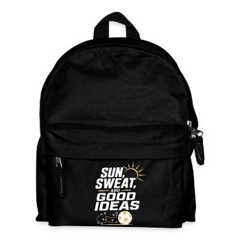 Sun, sweat and good ideas - Kids' Backpack - black - Front