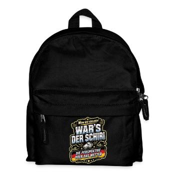 Wenn wir verlieren, war’s der Schiri - Kinder Rucksack - Schwarz - Vorne