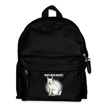 Nerv Mich Nicht Weißer Schäferhund Schäferhunde - Kinder Rucksack - Schwarz - Vorne