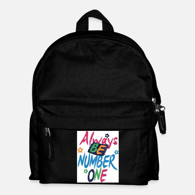Always_be_Number 1 - Kinder Rucksack - Schwarz