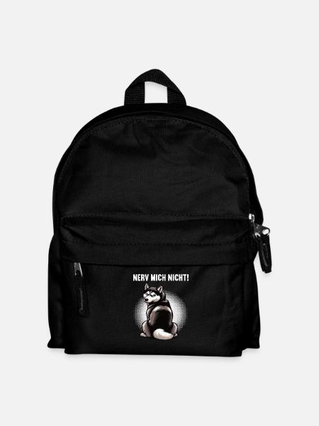 Nerv Mich Nicht Husky Huskys Sibirischer Husky - Kinder Rucksack - Schwarz