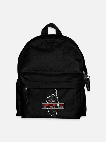 Finisher GR20 Corse Trekking randonnée T-Shirt - Sac à dos Enfant - noir