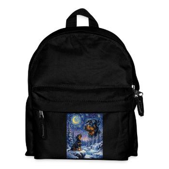 Hurler vers la Lune Affenpinscher - Sac à dos Enfant - noir - Devant