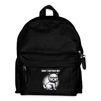 Ne me dérange pas Westie, terrier highland de l’Ouest - Sac à dos Enfant - noir - Devant