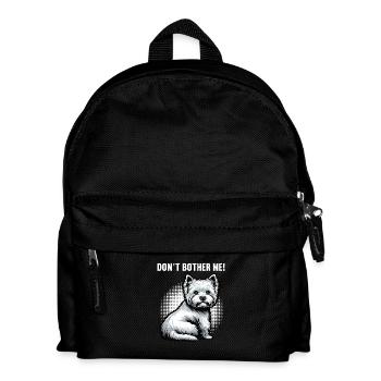 Ne me dérange pas Westie, terrier highland de l’Ouest - Sac à dos Enfant - noir - Devant
