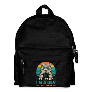 Croyez-moi, je suis développeur – programmeur chat - Sac à dos Enfant - noir - Devant