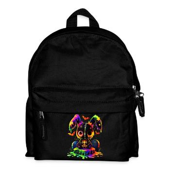 Lapin gothique de Kawaii - Sac à dos Enfant - noir - Devant
