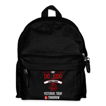 Funny Judo Quote - Kids' Backpack - black - Front
