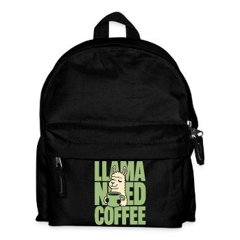 Nap Master – Schlafendes Capybara - Kinder Rucksack - Schwarz - Vorne