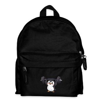 Penguin Haltère Workout Fort - Sac à dos Enfant - noir - Devant
