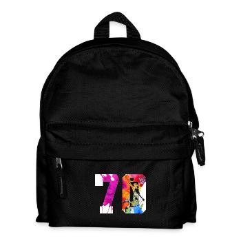 70TH BIRTHDAY BASKETBALL NUMBER 70 - Kids' Backpack - black - Front