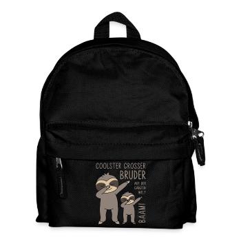 Bääm - Coolster großer Bruder auf der ganzen Welt - Kinder Rucksack - Schwarz - Vorne