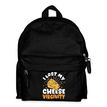 Cheese Mozzarella Cheese Cheddar Cheese Lovers - Kids' Backpack - black - Front