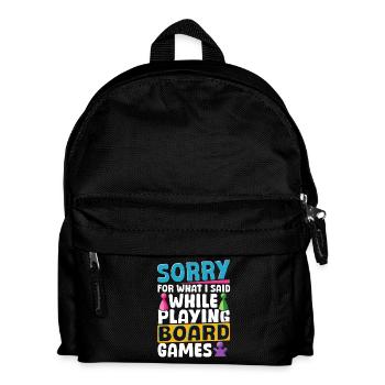 Spielen von Brettspielen Brettspiel Game - Kinder Rucksack - Schwarz - Vorne