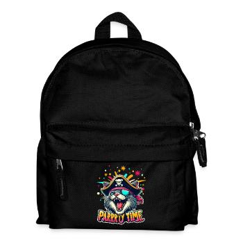 Carnival Cat Pirate Costume Party Time Cologne Alaaf - Kids' Backpack - black - Front