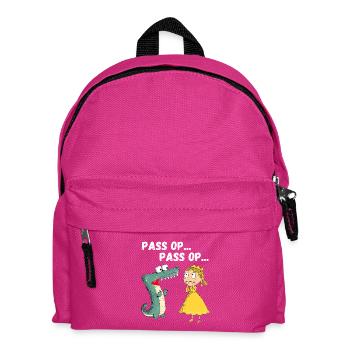 Karneval Köln Prinzessin Krokodil Kölle Alaaf - Kinder Rucksack - Fuchsia - Vorne
