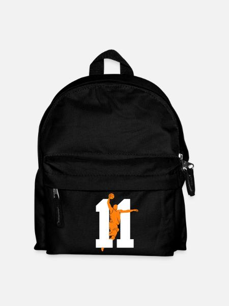 NUMMER 11 BASKETBALL 11. GEBURTSTAG - Kinder Rucksack - Schwarz