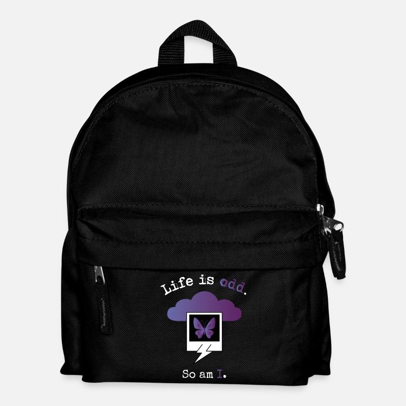 Das Leben ist seltsam. Ich auch. - Kinder Rucksack - Schwarz
