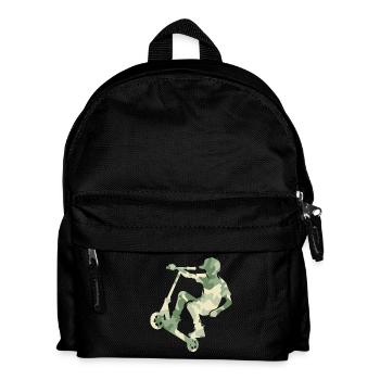 Camouflage Rider Scooter Teens - Kids' Backpack - black - Front