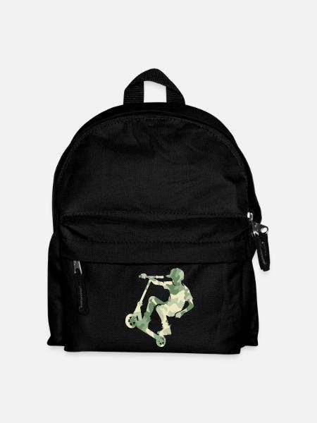 Camouflage Rider Scooter Teens - Kinder Rucksack - Schwarz