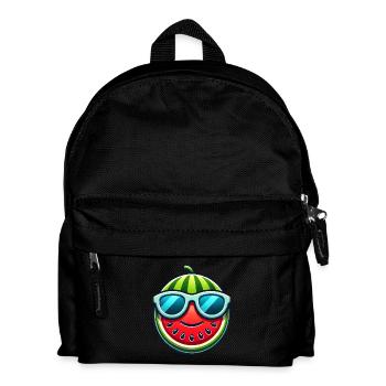 Chapeau melon cool avec lunettes de soleil soleil d’été - Sac à dos Enfant - noir - Devant
