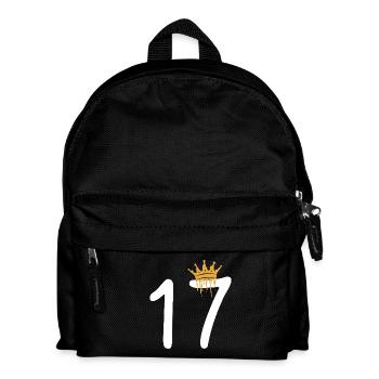 17 - Kids' Backpack - black - Front